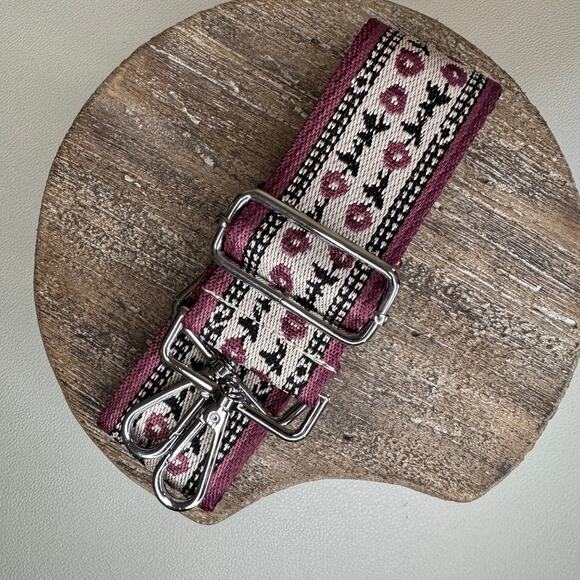 Wide FLORAL Purse Strap Adjustable Crossbody Guitar Strap NEW FAST SHIP - Picture 1 of 3